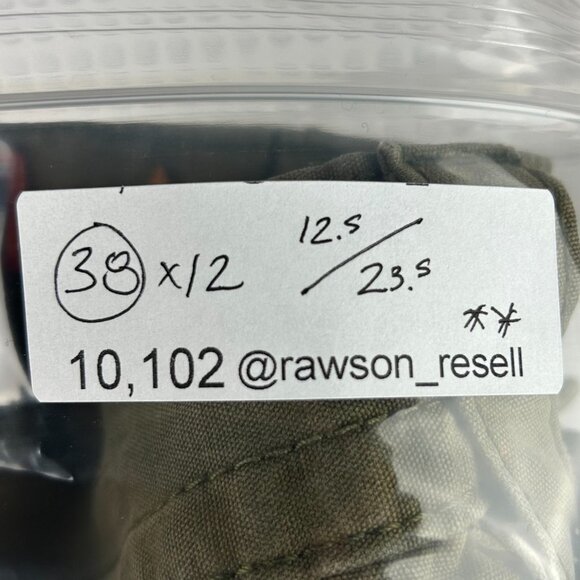 Rock Revival Army Green Cargo Shorts 38 Streetwear Baggy Distressed READ‎ Y2K - Picture 9 of 9